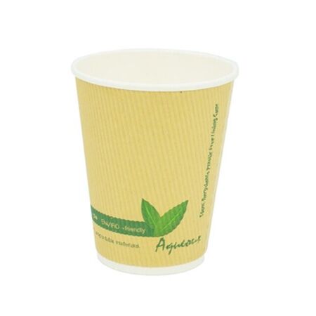 8/12oz Biodegradable Kraft Ripple Cup