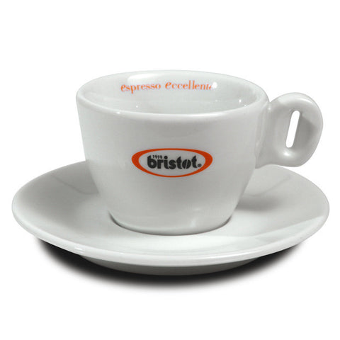 Bristot Cappuccino cups and saucers (x6)